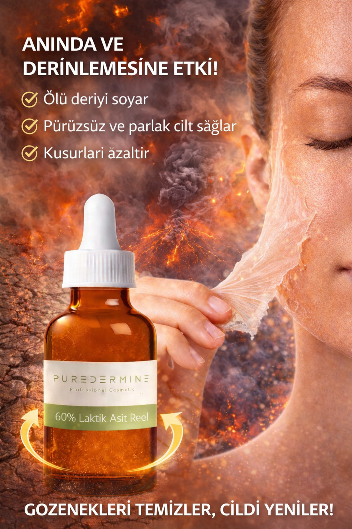 لایه برداری شیمیایی ۶۰٪ اسید لاکتیک - لایه برداری، بازسازی، روشن کننده و صاف کننده پوست - مراقبت از پوست — اسید لاکتیک — تصویر 6 از 8