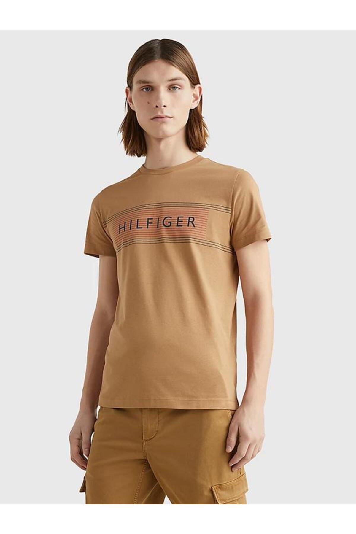 تامی هیلفیگر تی شرت مردانه طرح سینه برند LOVE سایز معمولی