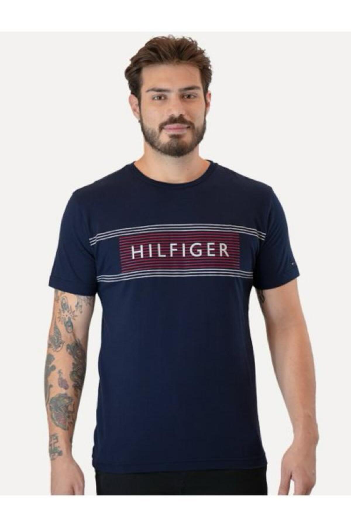 تامی هیلفیگر تی شرت مردانه طرح سینه برند LOVE سایز معمولی