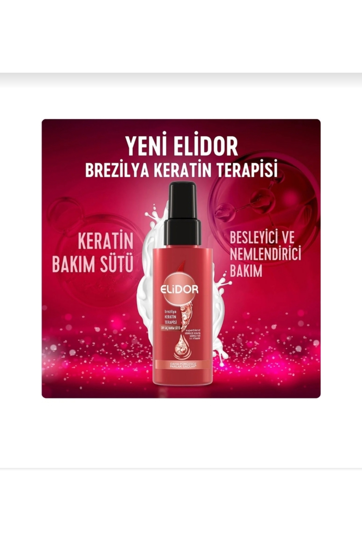 ELİDOR SIVI SAÇ BAKIM KÜRÜ 90 ML KERATİN MARULA — 8683130059203 — تصویر 4 از 5