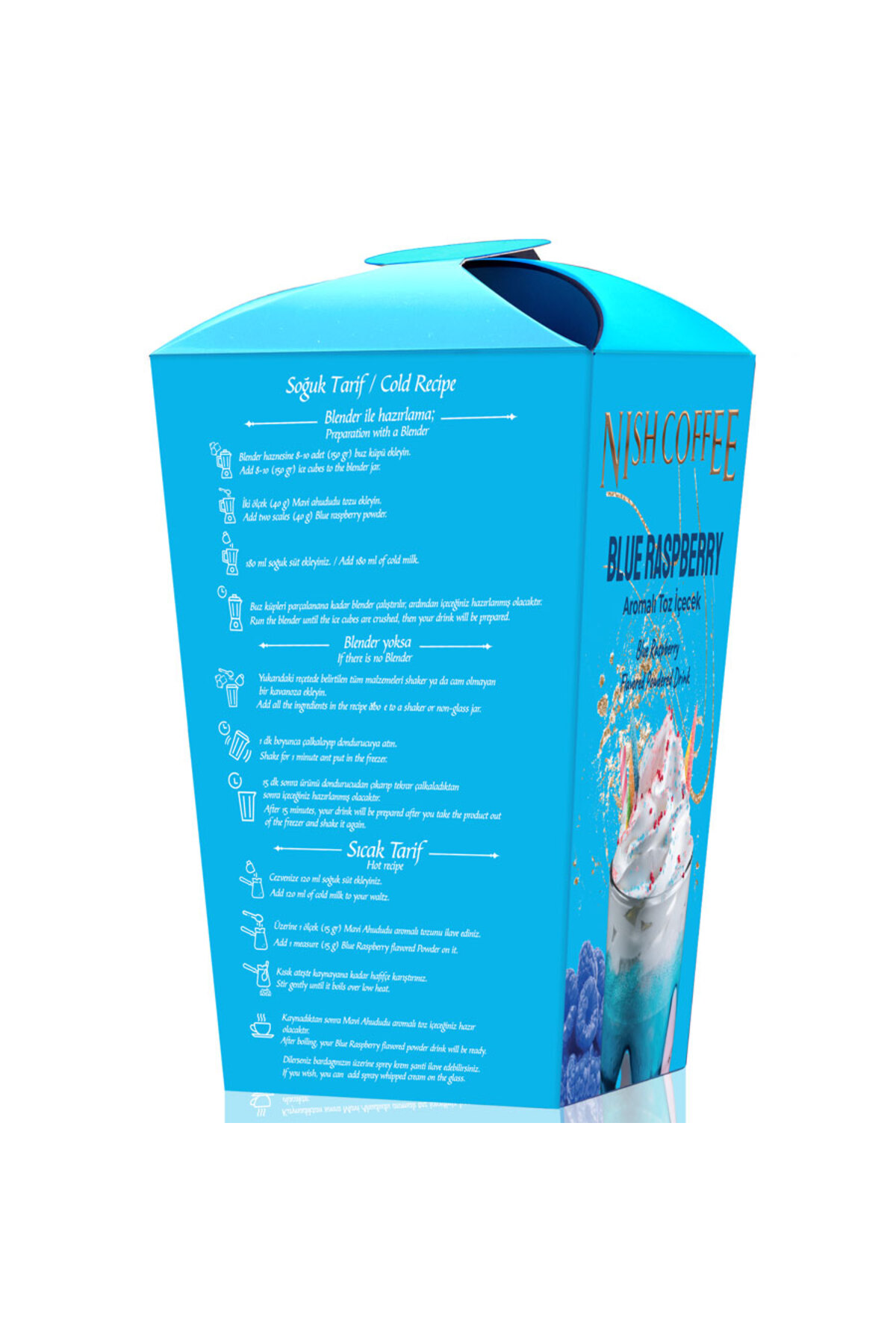 Nish Coffee Nish Blue Raspberry Aromalı Toz İçecek 250 Gr - Fiyatı