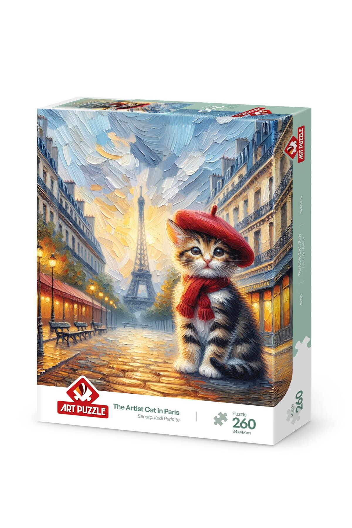 Art Puzzle Sanatçı Kedi Paris'te 260 Parça Puzzle - Fiyatı
