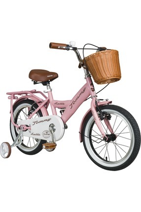 TommyBike Latte Hasır Sepetli, Deri Elcikli 16 Jant Çocuk Bisikleti, 4-6 Yaş ...