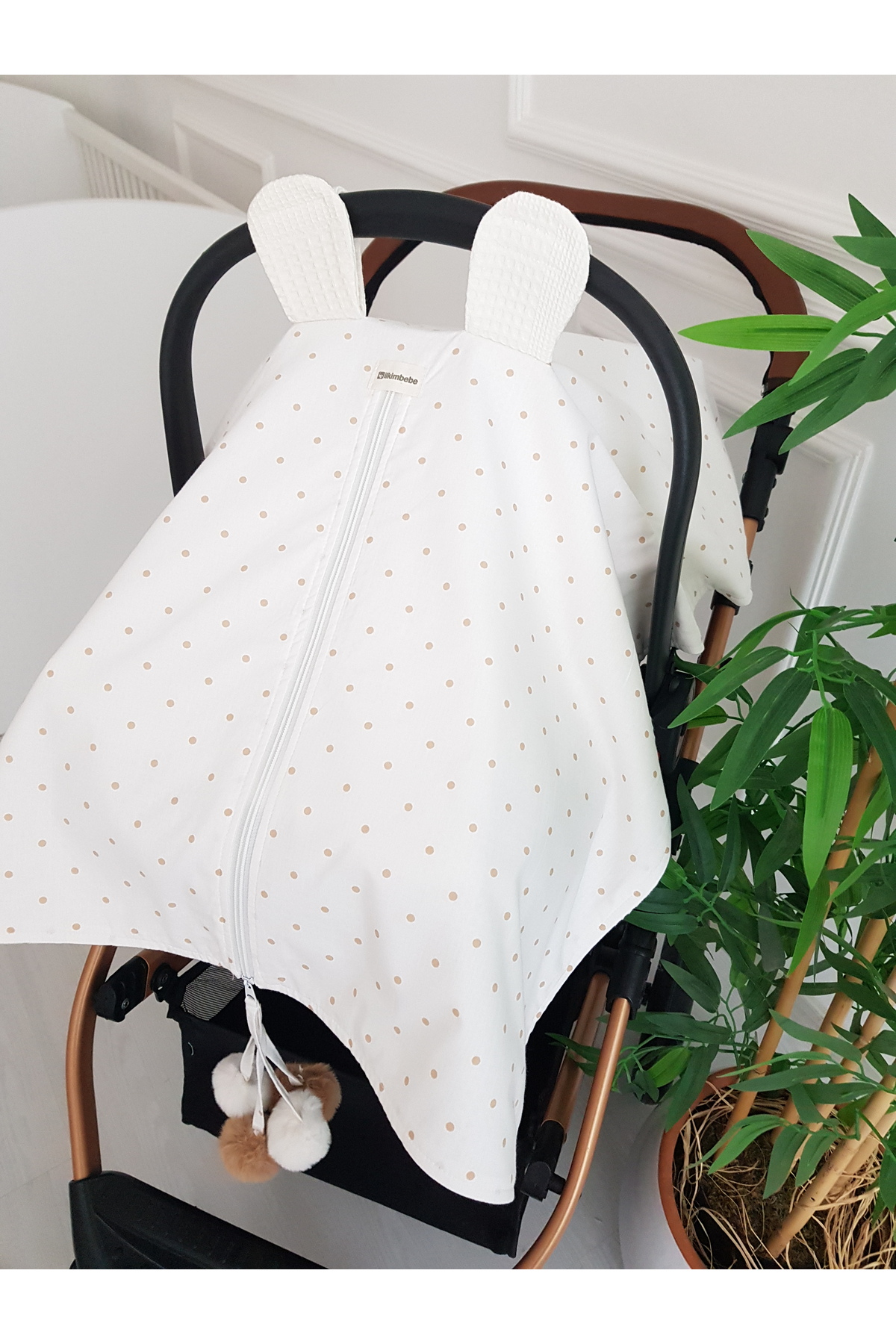 ib ilkimbebe Puset Örtüsü Kulaklı Çift Katlı Minderli fotoğrafı 6 (önizleme)