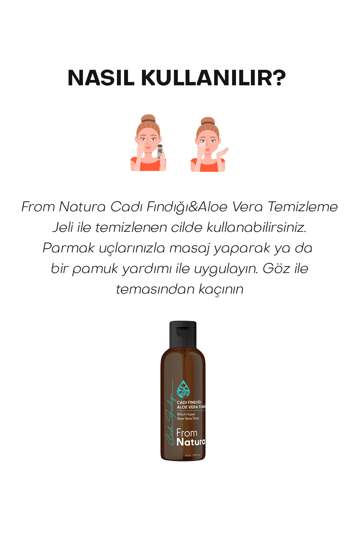Cadı Fındığı Aloe Vera Tonik 100 ml — 8684215391348 — تصویر 4 از 5