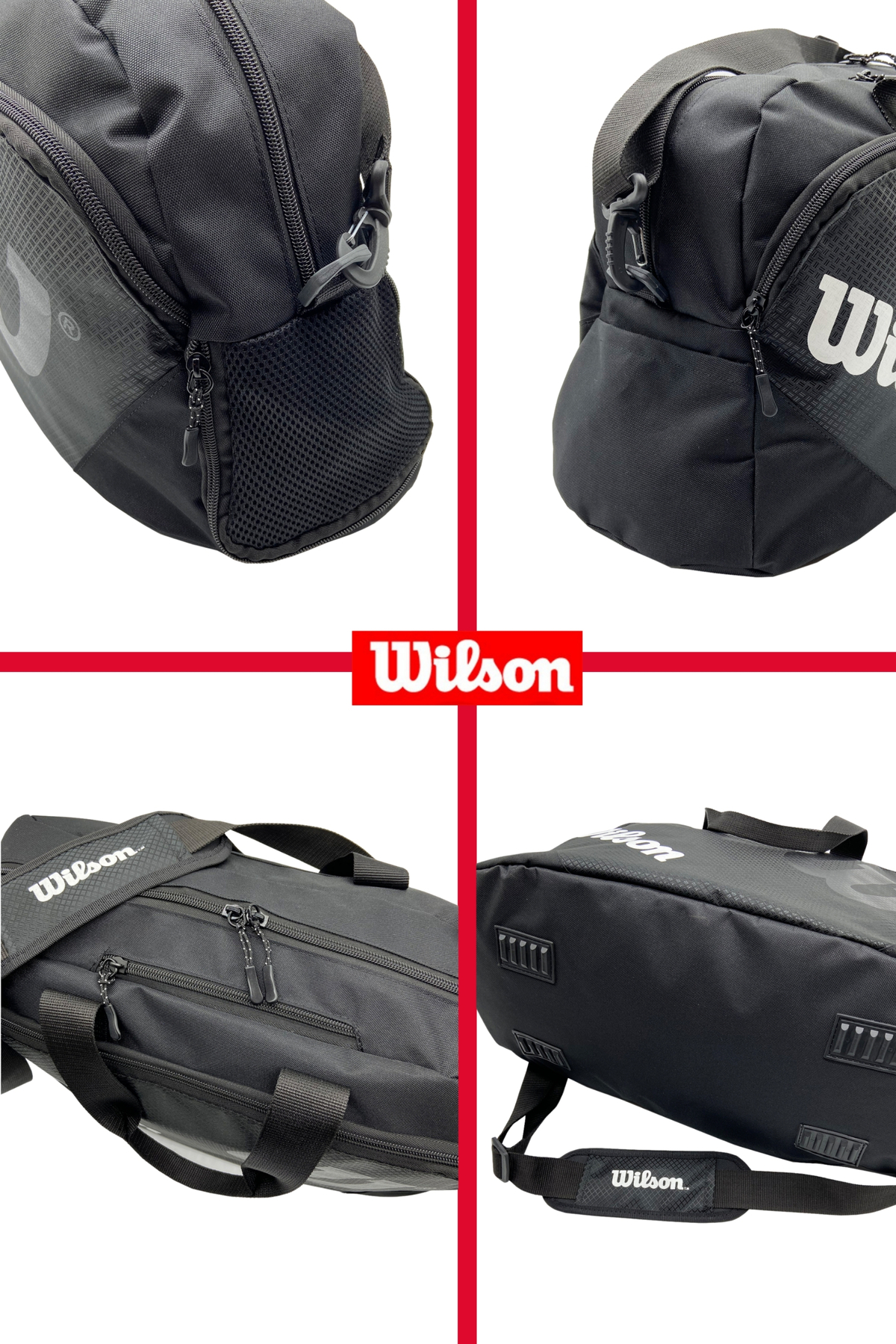 Wilson  Spor Çantası Siyah Renk Spor Seyahat Çantası - Görsel 6