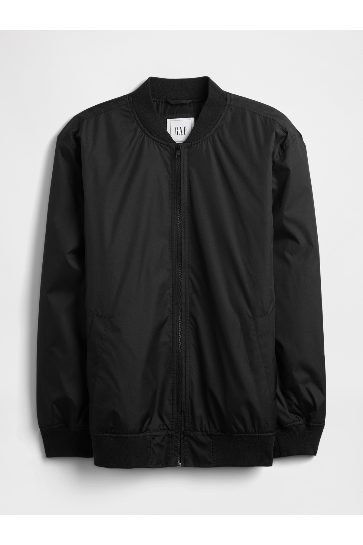 GAP Erkek Siyah 100% Geri Dönüştürülmüş Relaxed Ripstop Bomber Ceket görsel 2