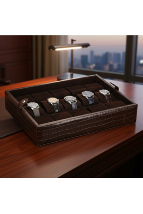 Onywatch Deri Saat Kutusu Saat Koleksiyon Kutusu Çoklu saat Kutusu