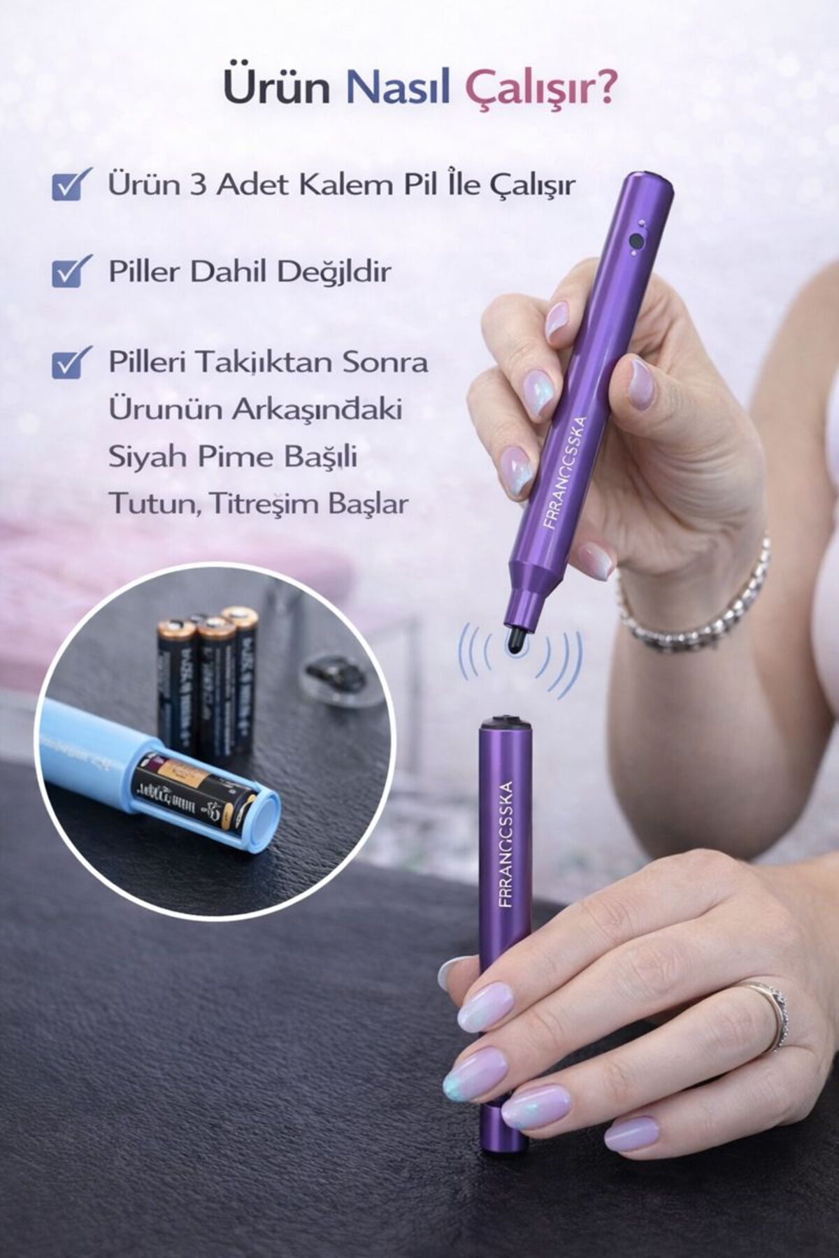 Kalıcı Makyaj Dövme Pigment Karıştırıcı Mikser 5 yedek ucu ile — mıxer023 — تصویر 2 از 6
