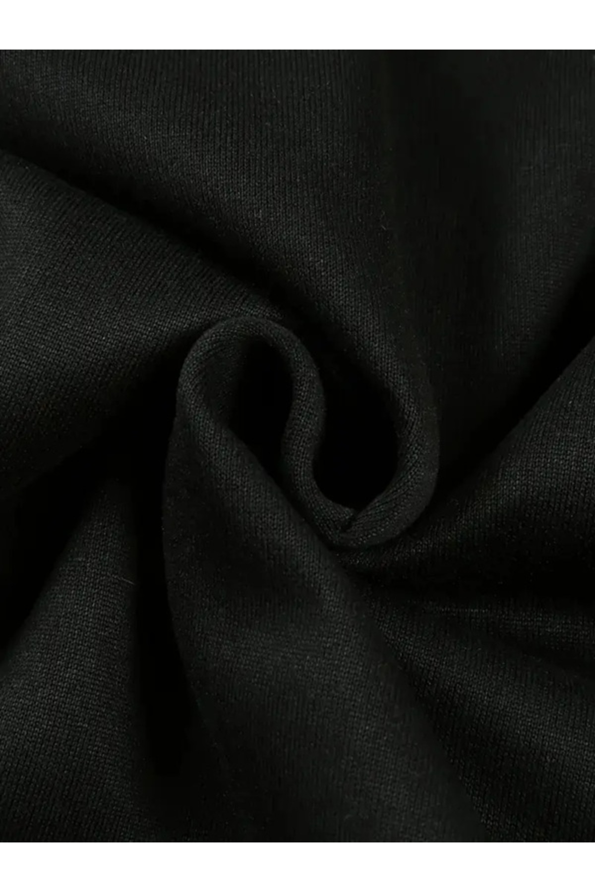 EXPECTED  Erkek Siyah Oversize Fermuarlı Hoodie - Streetwear Kapüşonlu Hırka - Görsel 5