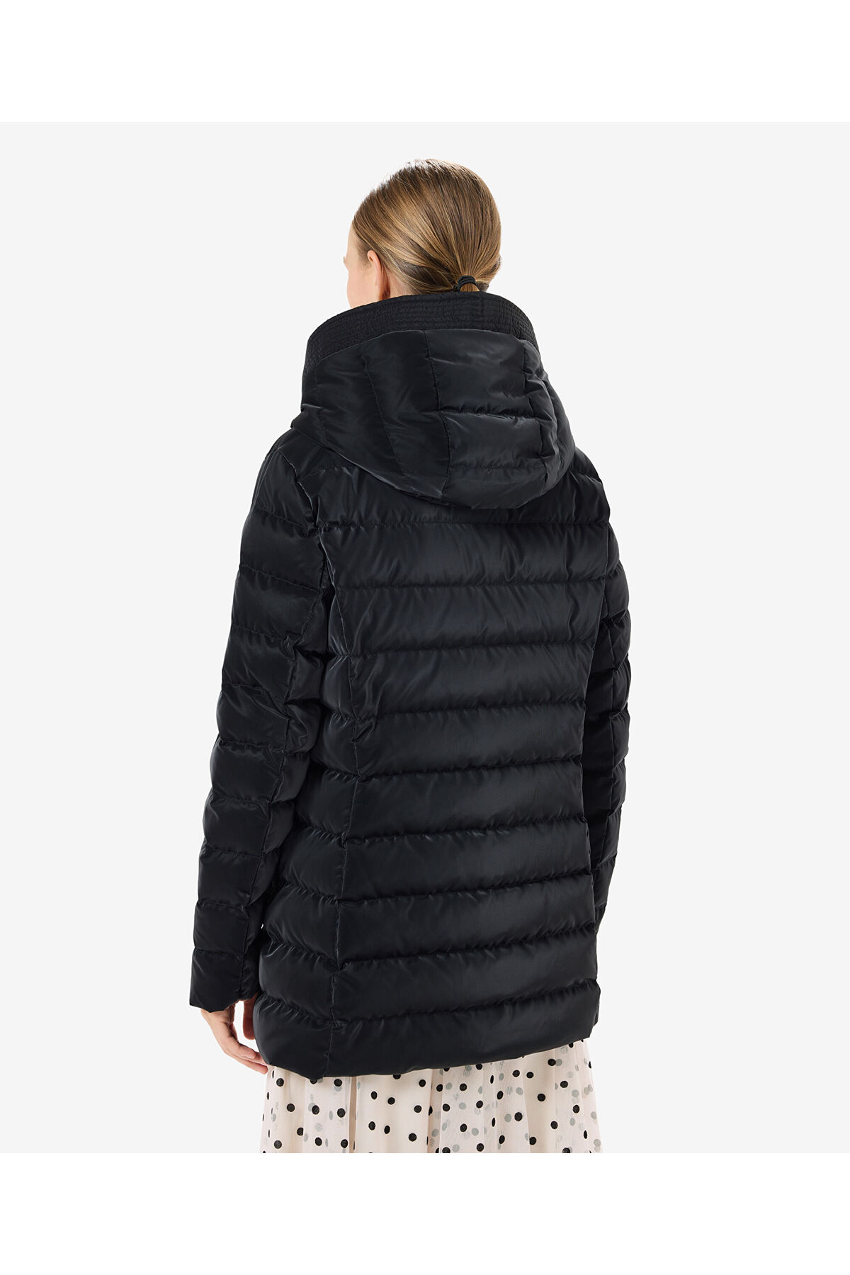 Greyder  Kadın Siyah Suya Dayanıklı Kaz Tüyü Mont 5K2TM84027 - Görsel 2