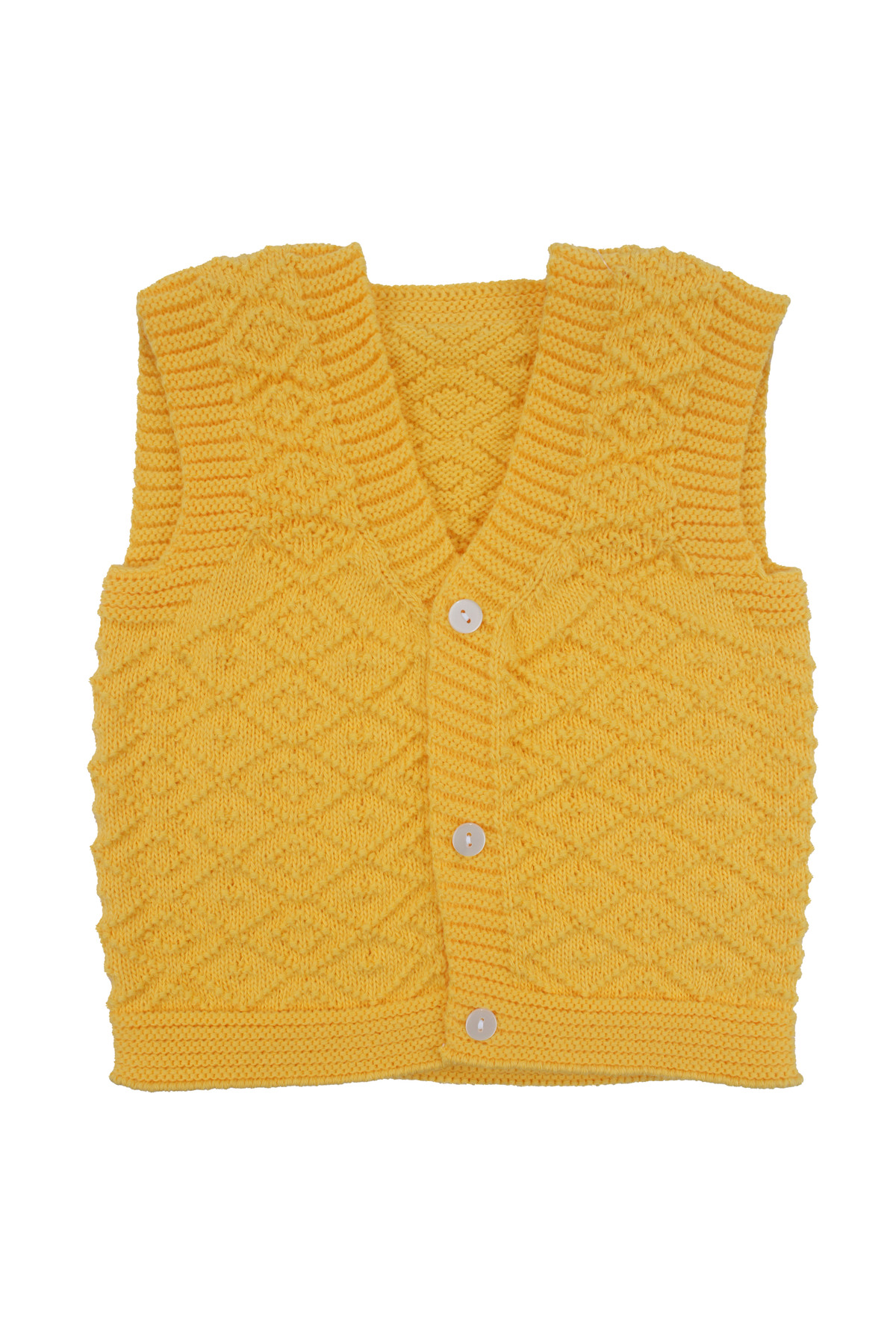 bebegen Triko Sarı Bebek Yelek fotoğrafı 3 (önizleme)