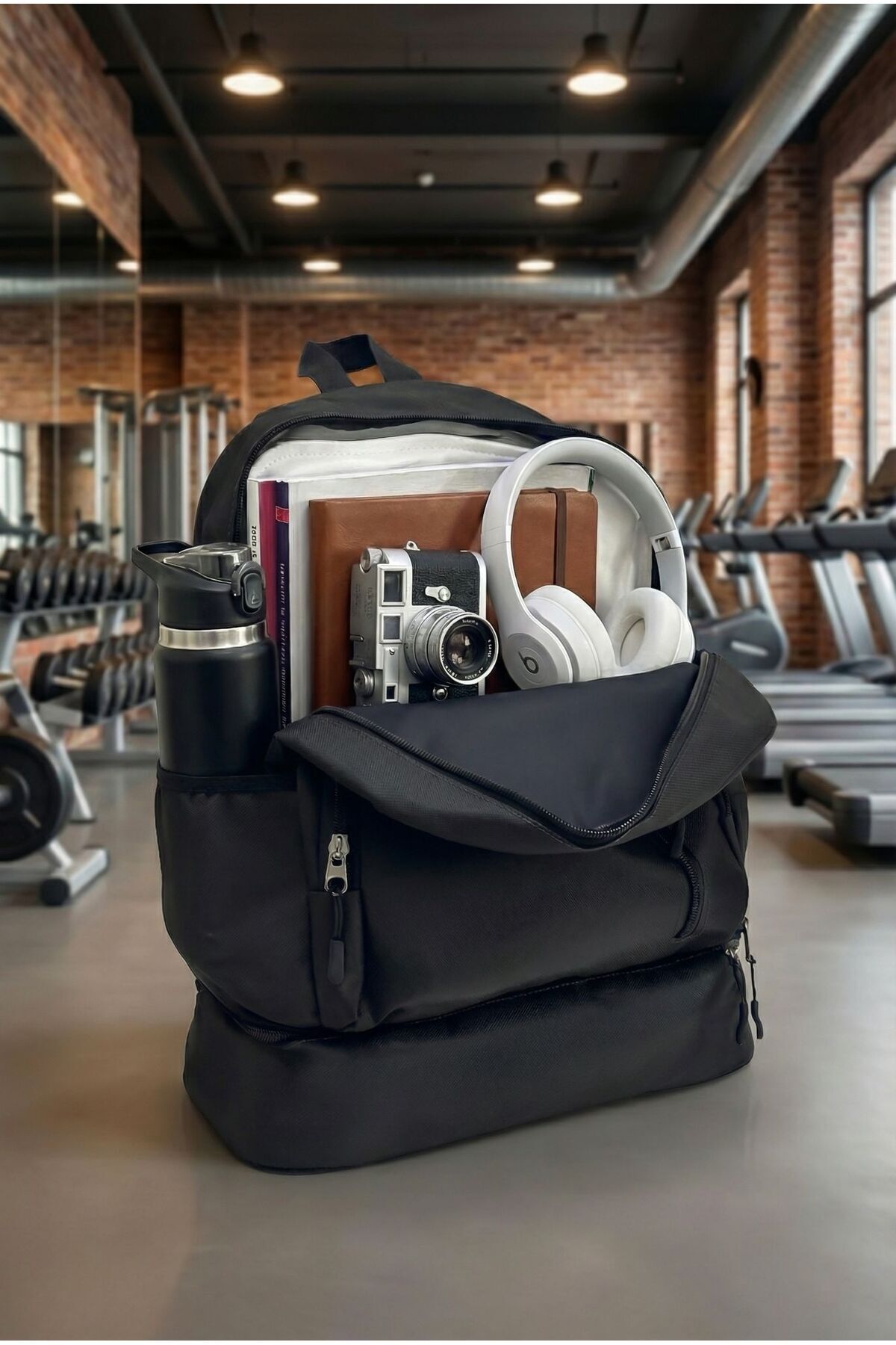 Bambus Home  Spor Sırt Çantası - Ayakkabı Bölmeli , Tablet, Telefon Bölmeli , Su Geçirmez Sırt Çantası - Görsel 3