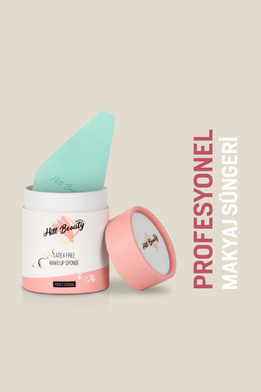 Hill Beauty Turkey Profesyonel Makyaj Süngeri Non-Latex 2 Cut Mint