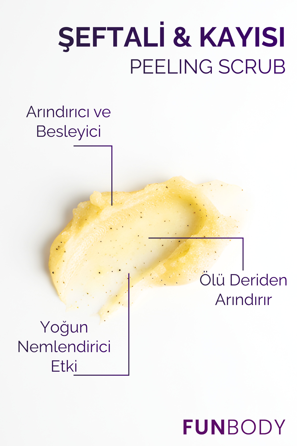 ŞEFTALİ & KAYISI PEELİNG SCRUB 250 ML 1 ADET — FUNKYS — تصویر 6 از 7