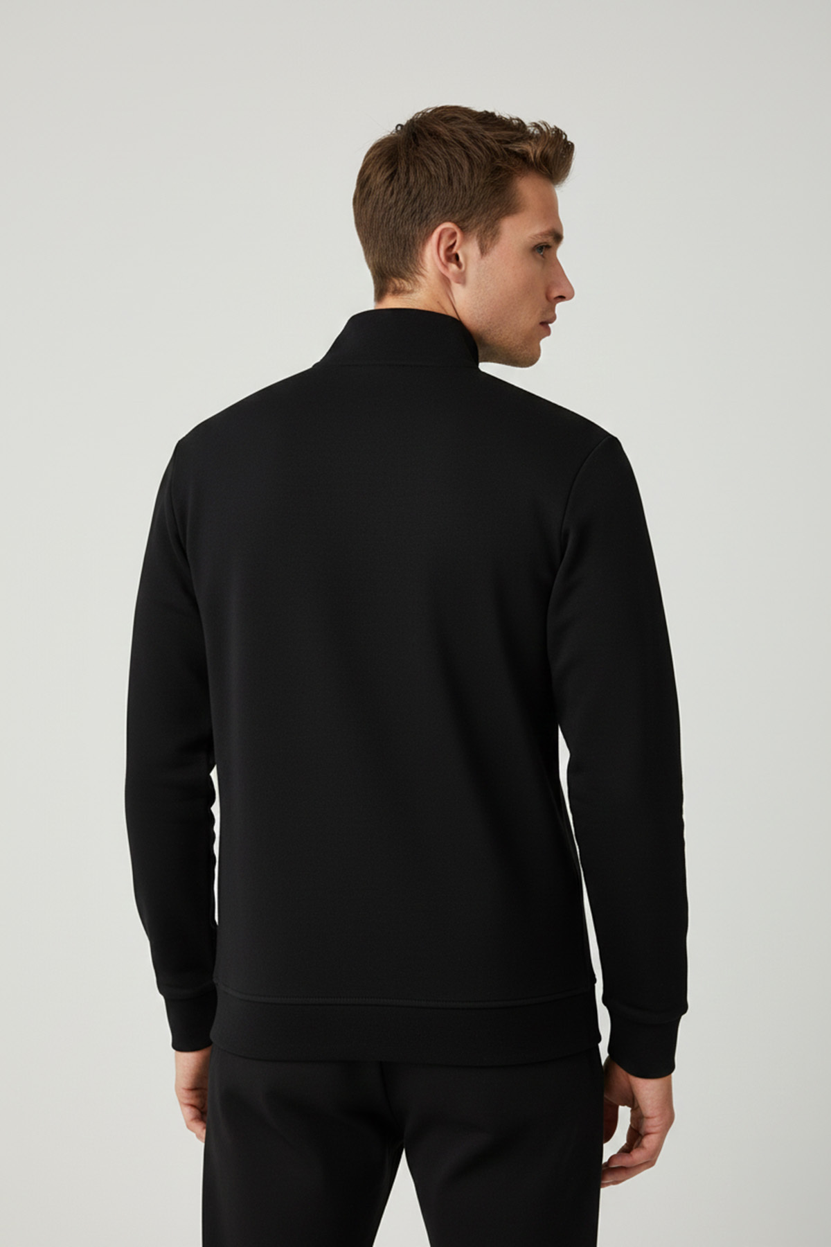 Buratti  Pamuk Karışımlı Regular Fit Dik Yaka Hırka Erkek HIRKA 5901223 - Görsel 5