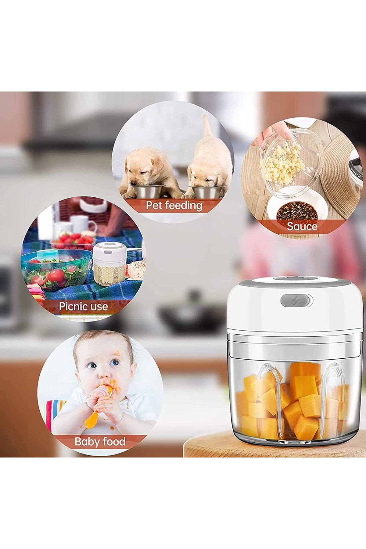 مفرمة ثوم صغيرة، مفرمة بصل صغيرة قوية، مفرمة طعام...