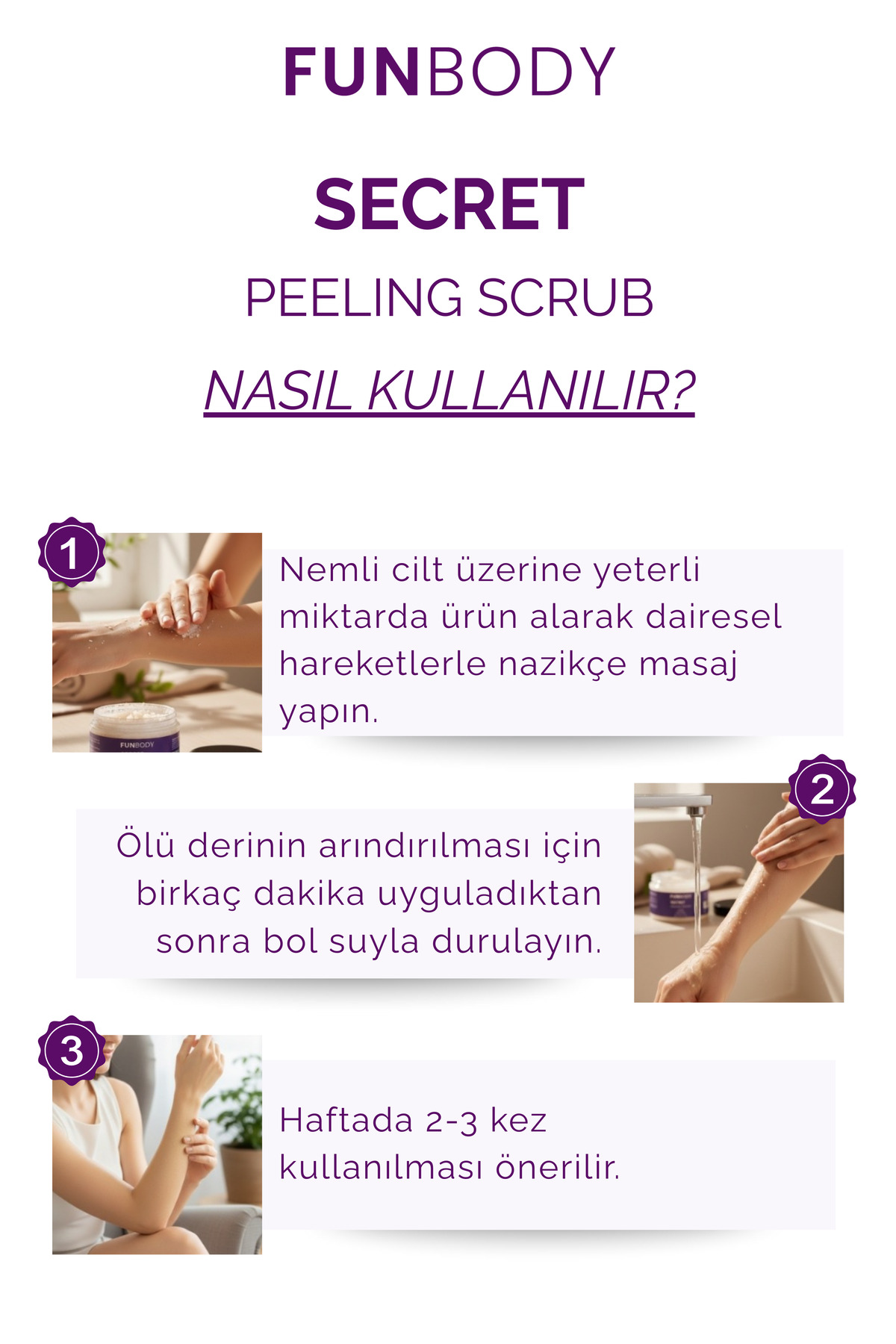 SECRET FORMULA PEELİNG SCRUB 250 ML 1 ADET — FUNSEC — تصویر 4 از 8