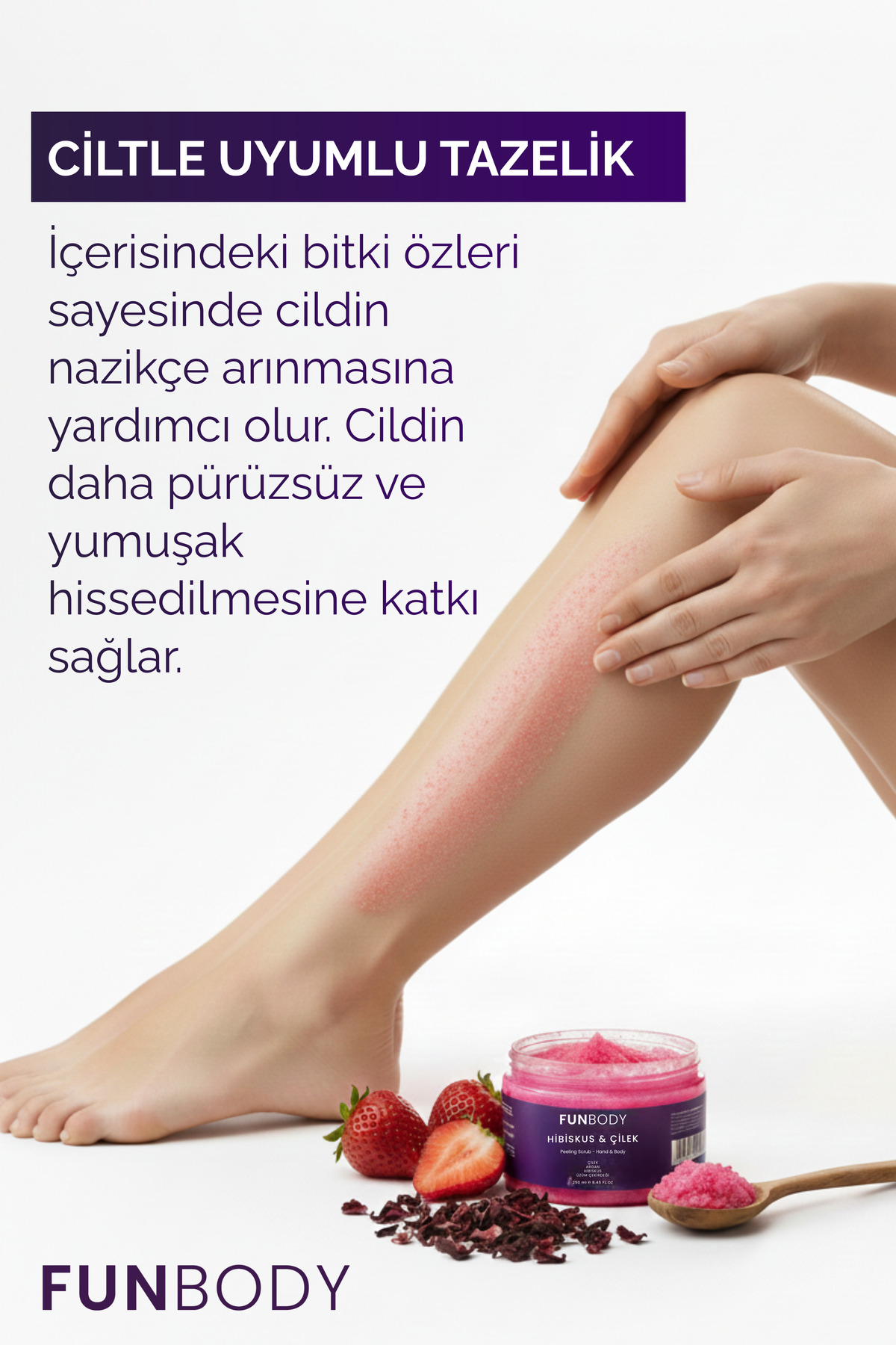 Scrup Body & Hand Peeling 250 Ml Hibiskus Çilek Aromalı — :::SCR — تصویر 8 از 8