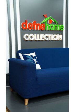 defnehome collection Jakar Kumaş Lastikli Kayma Yapmayan3 Kişilik Tekli Kanep...