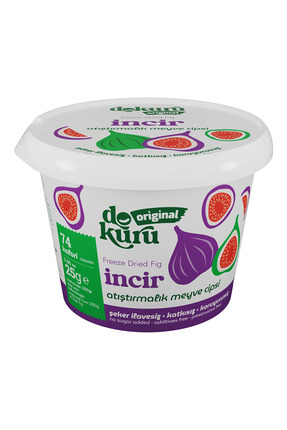 dokuru İncir Kuru Meyve Cipsi - Dondurularak Kurutulmuş Freeze Dried Çıtır İncir