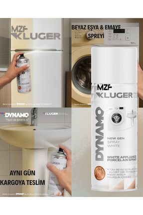 MZF KLUGER Emaye Sprey 400 Ml - Buzdolabı - Çamaşır , Bulaşık Makinesi Boyası