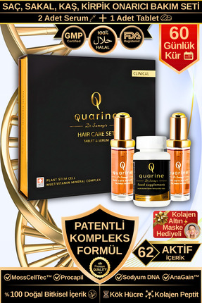 Dr.Sammy's Quarine Premium Saç Bakım Seti (62 AKTİF IÇERİK) Dökülme Karşıtı O...