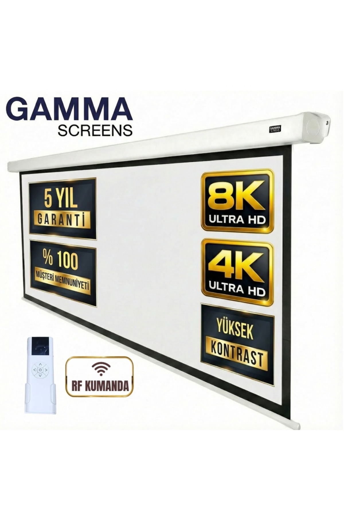 Gamma Screens 265x200 Motorlu Projeksiyon Perdesi - Fiyatı