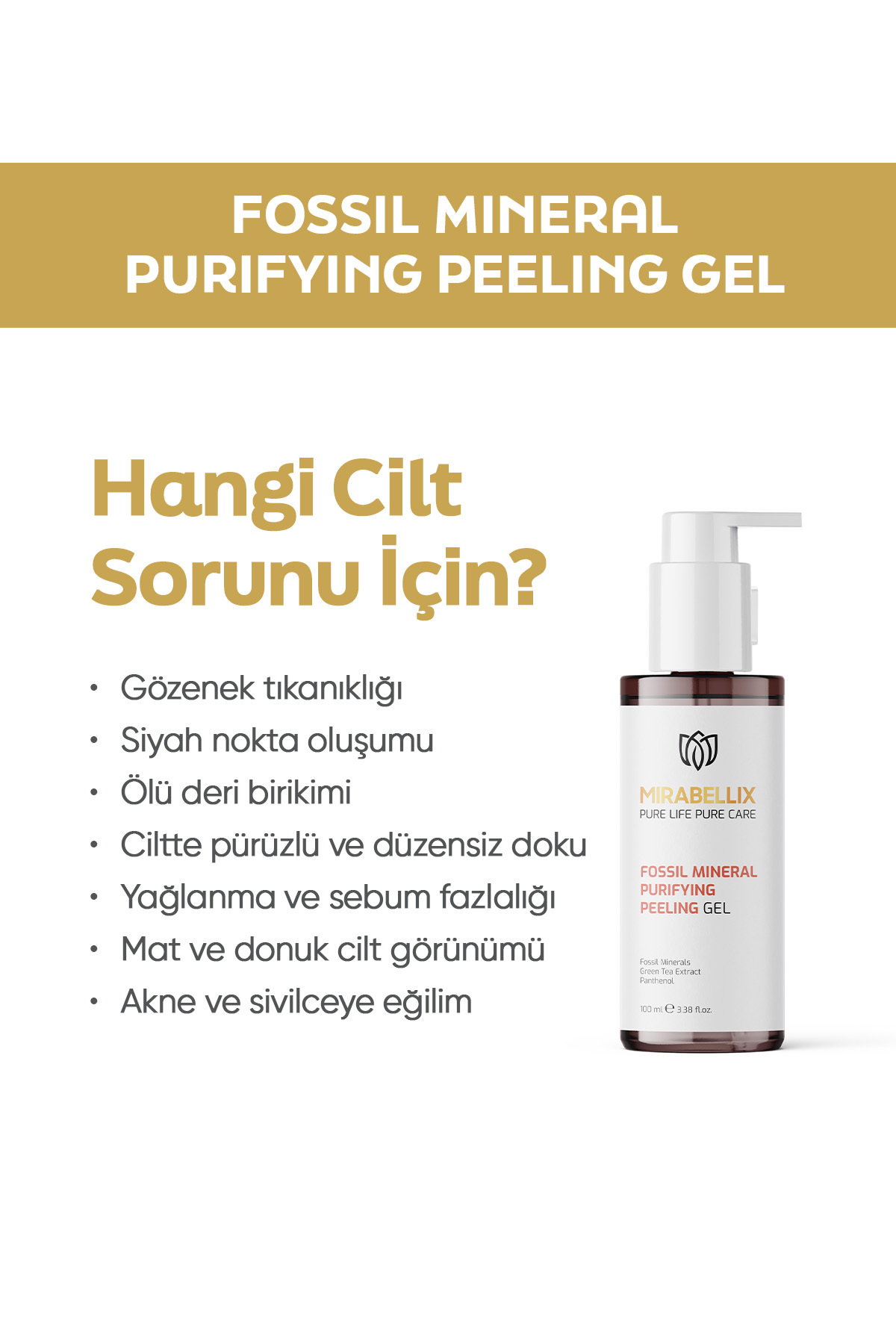 Fosil Mineral & Yeşil Çay Özlü Arındırıcı Peeling Yüz Yıkama Jeli – Pantenol ve Pirinç Kepeği Yağı D — TYC9ZQVSTN172468446401854 — تصویر 5 از 6