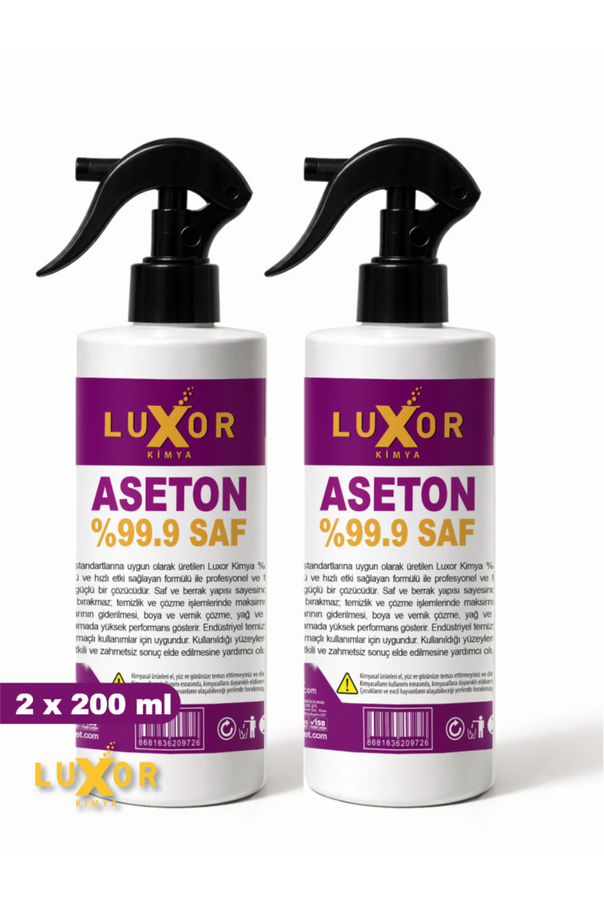 Saf Aseton 2 X 200 Ml — LXRSA2X200ML