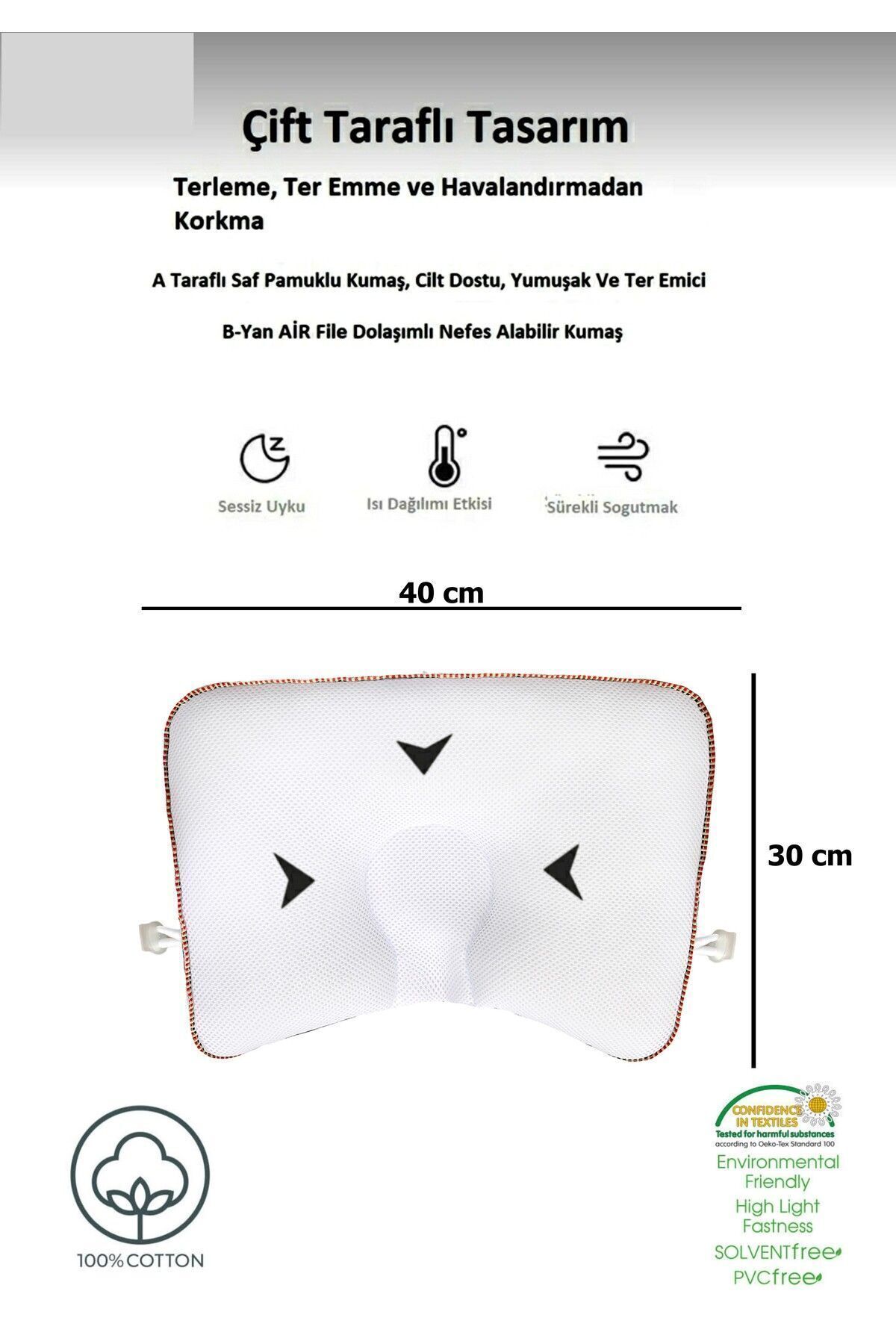 ALİTA TEXTILE Düz Kafa Sendromu Önlem Yastığı, Bebek Yastığı, Ayarlanabilir Düz Kafa Yastığı, Yenidoğan Baş Yastık fotoğrafı 5 (önizleme)