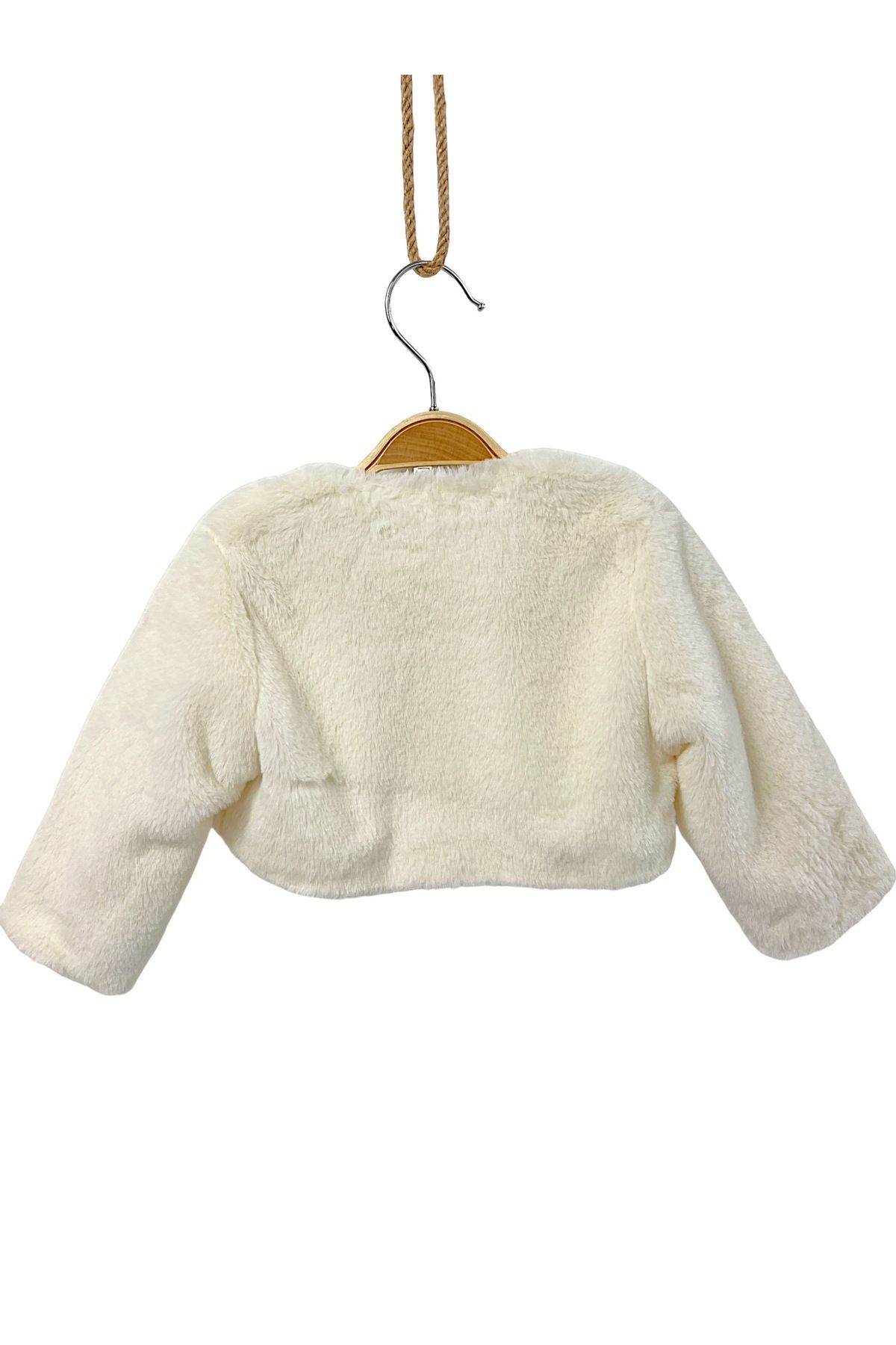 miaras baby Peluş Kız Çocuk Kürklü Bolero fotoğrafı 5 (önizleme)