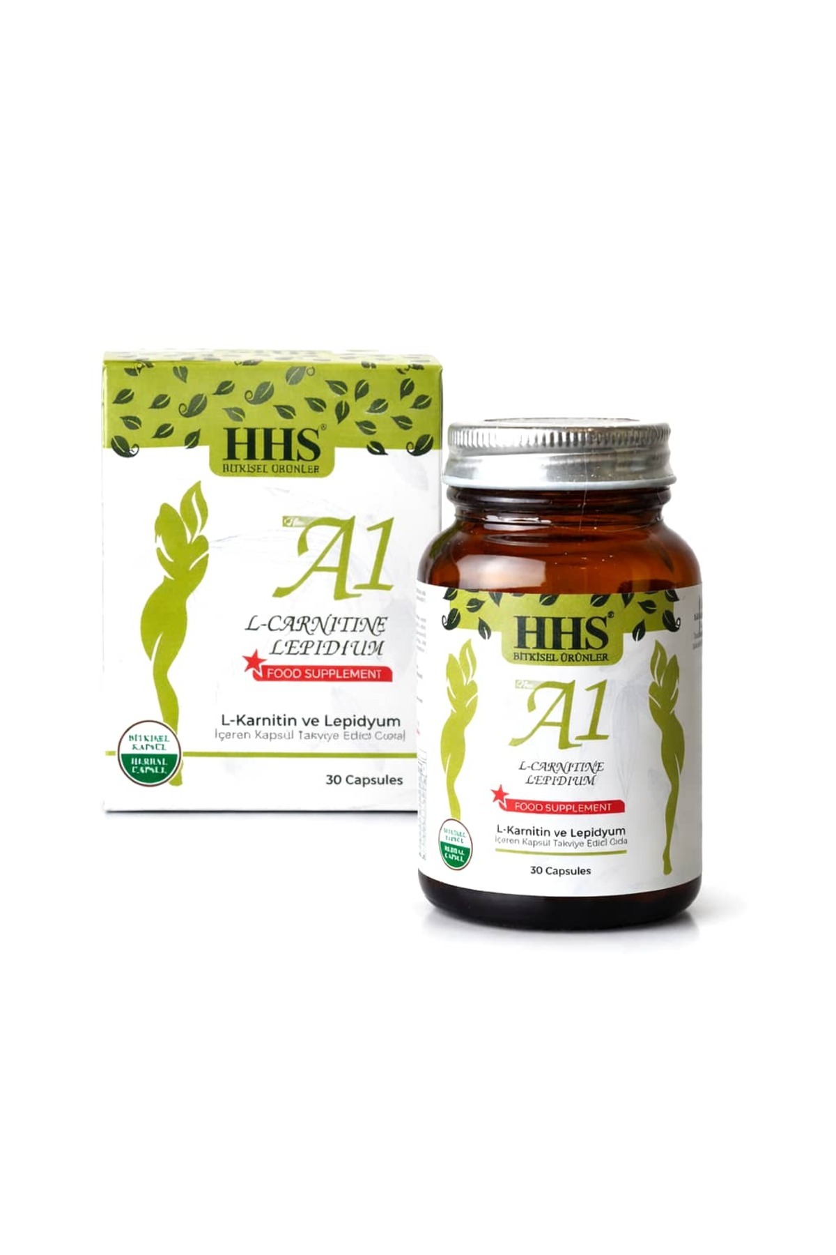 HHSS كبسولات التنحيف التركية HHS A1 كارنتين ليبيديوم 30 كبسولة