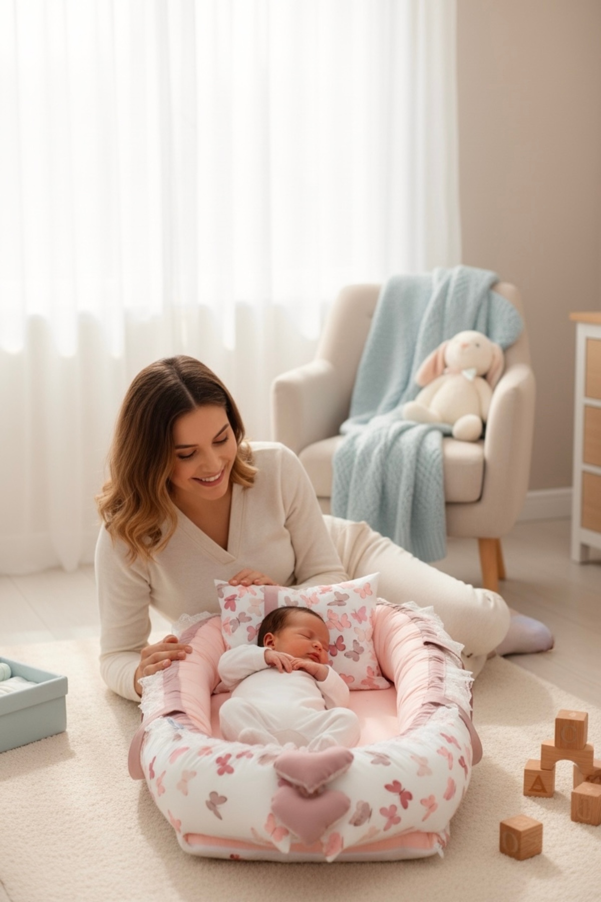 ebabynest Kelebek Serisi Pudra Kelebek Pudra Kombin Babynest fotoğrafı 3 (önizleme)