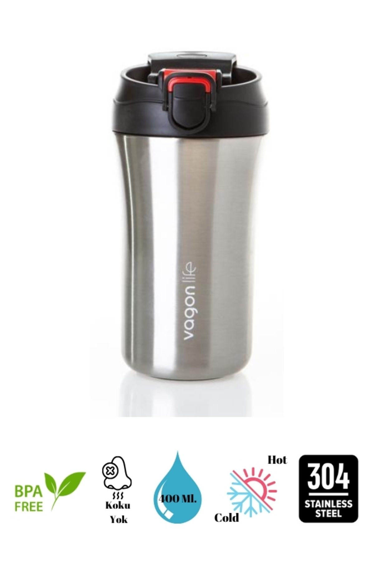 Hot Series Frosty Mug Coffee Cup 400 ml (Use with/without pipette)
