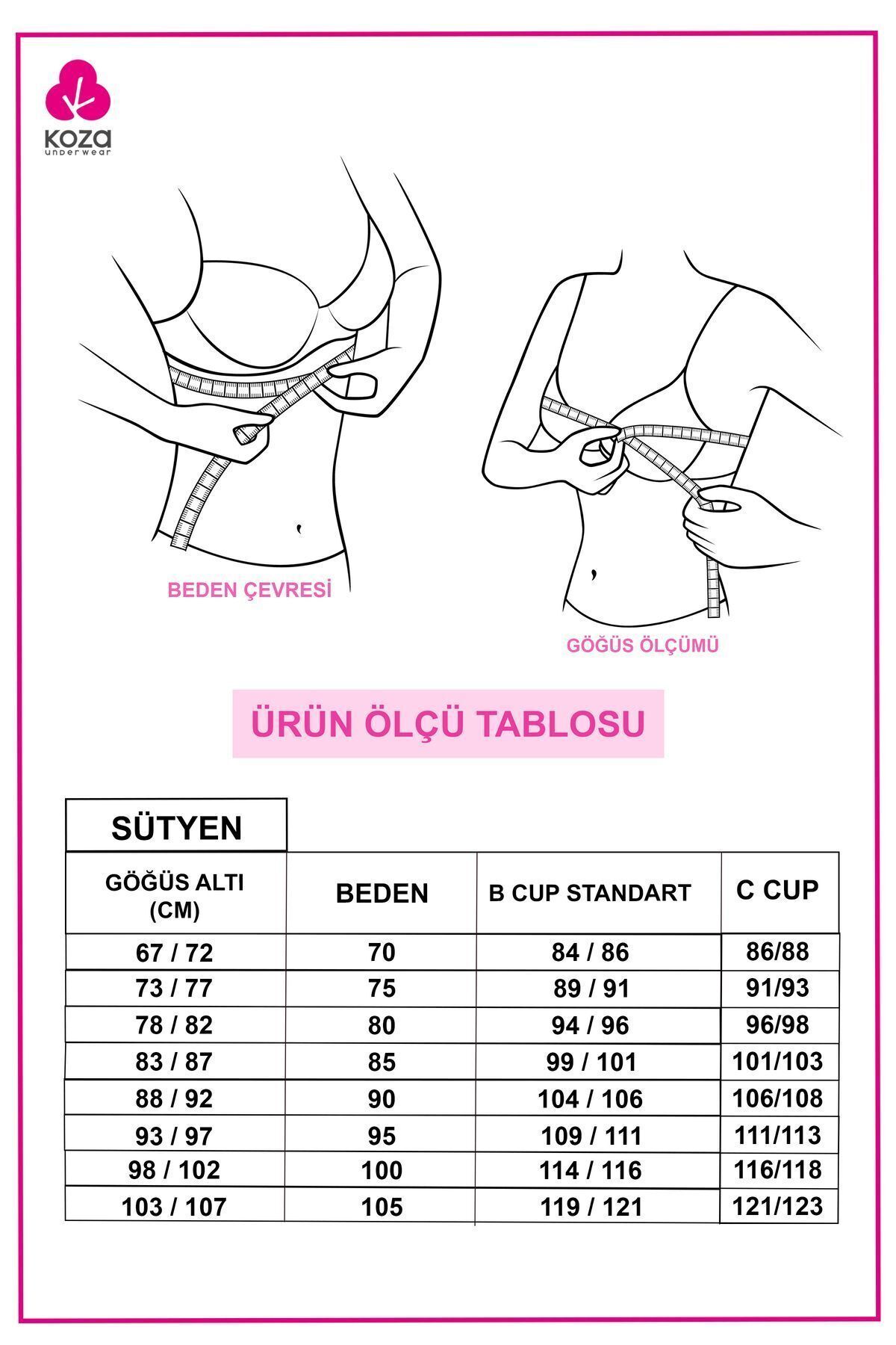 koza iç giyim Kadın Seamless - Lazer Kesim Dikişsiz Push Up Ten Sütyen görsel 8