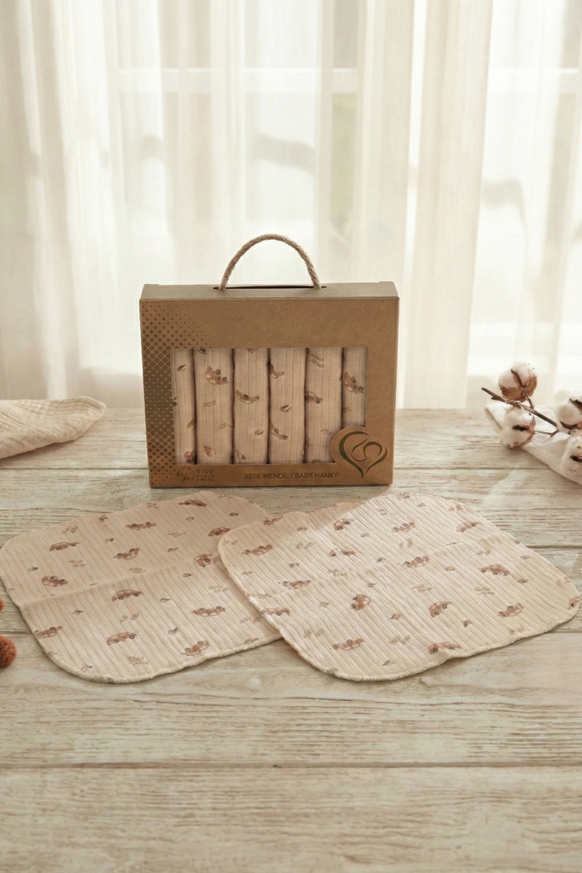 7pcs100% Cotton Baby Mouth Wipes
