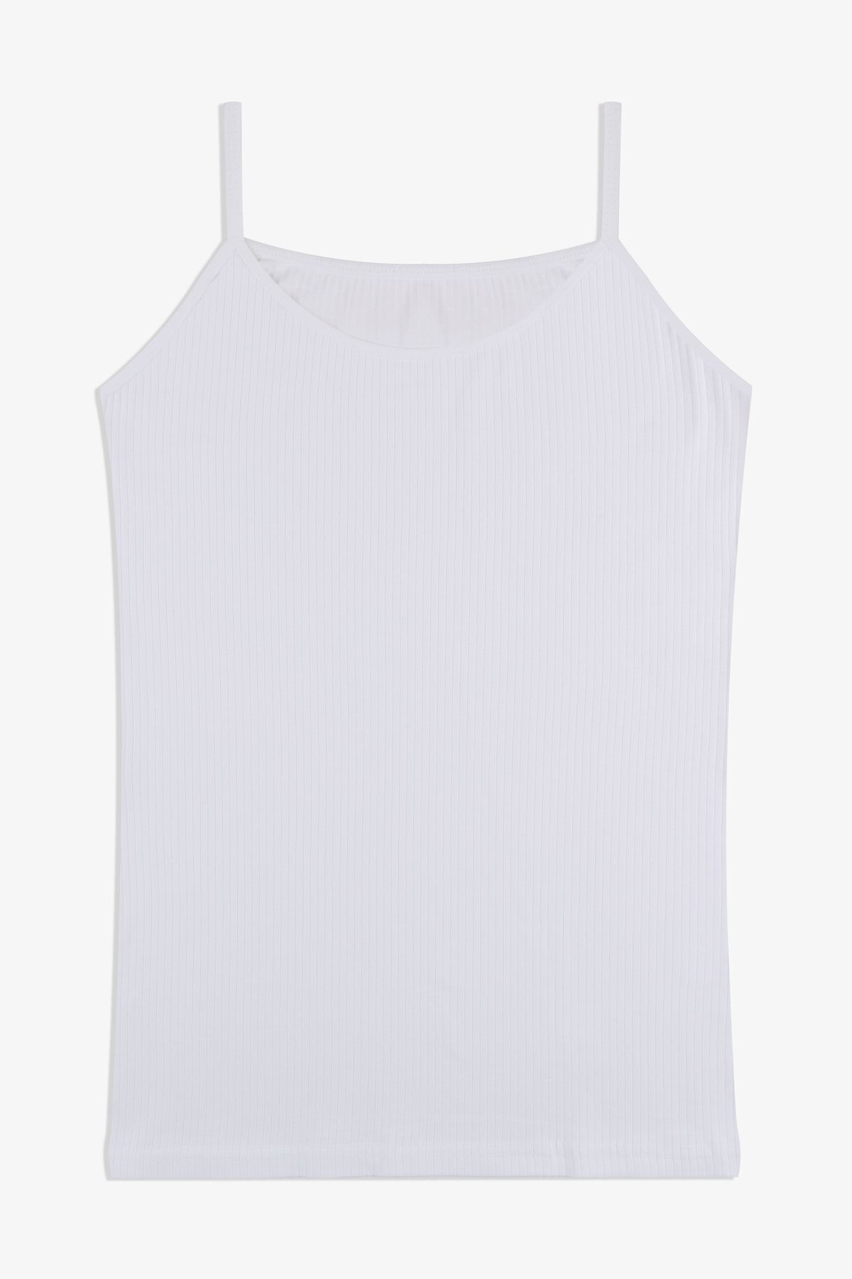 Women's Cotton Lycra Ribbed Strap Singlet
