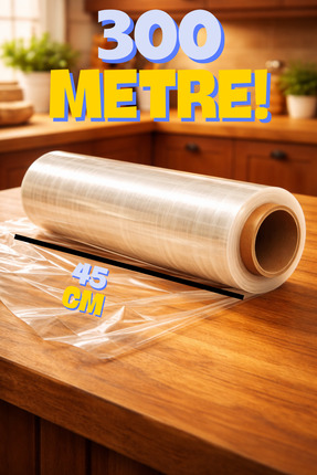 Broken Stone Polietilen Gıda Streç Film – 45 cm x 300 m – 8 Mic (1 Adet)