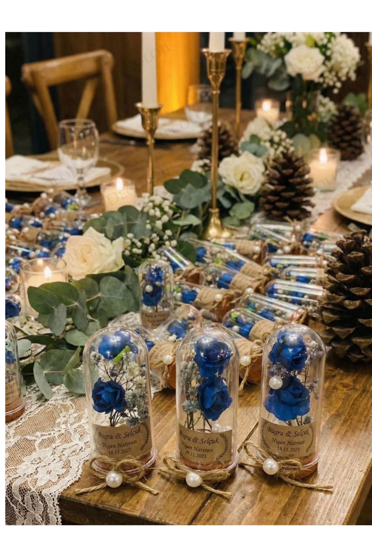 Decoloji Söz, Nişan, Kına, Düğün, Sünnet, Bebek, Mevlüt, Nikah Şekeri Hediyelik Hatıra Plastik Çiçek, 10 Adet fotoğrafı 5 (önizleme)