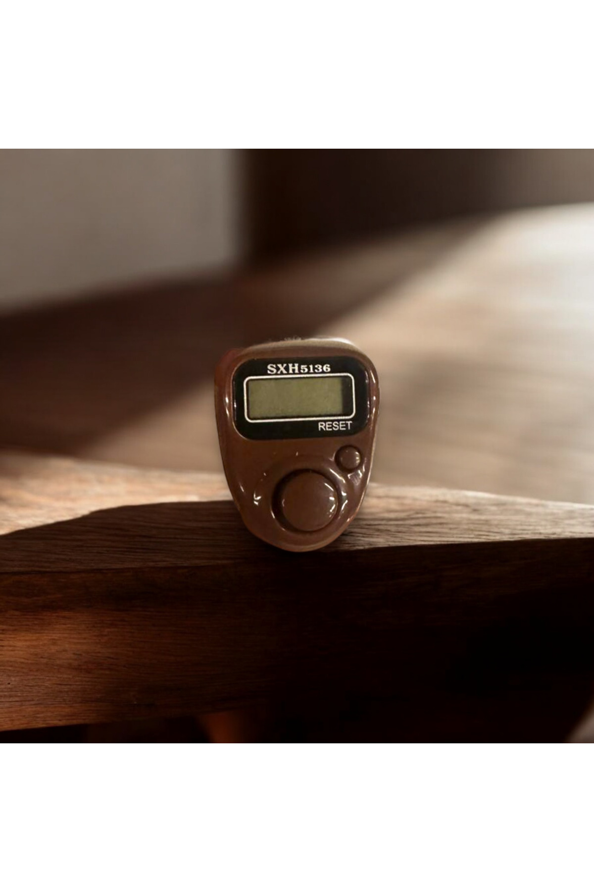 New Generation Digital Zikirmatik | Adjustable Ring Design Digital Rosary Counter | Brown