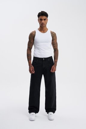 Machinist Erkek Relaxed Baggy Koyu Antrasit Pantolon