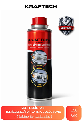Kraftech Yeni Nesil Premium I Buharlı Far Temizleme Sıvısı Ve Parlatma Solüsy...
