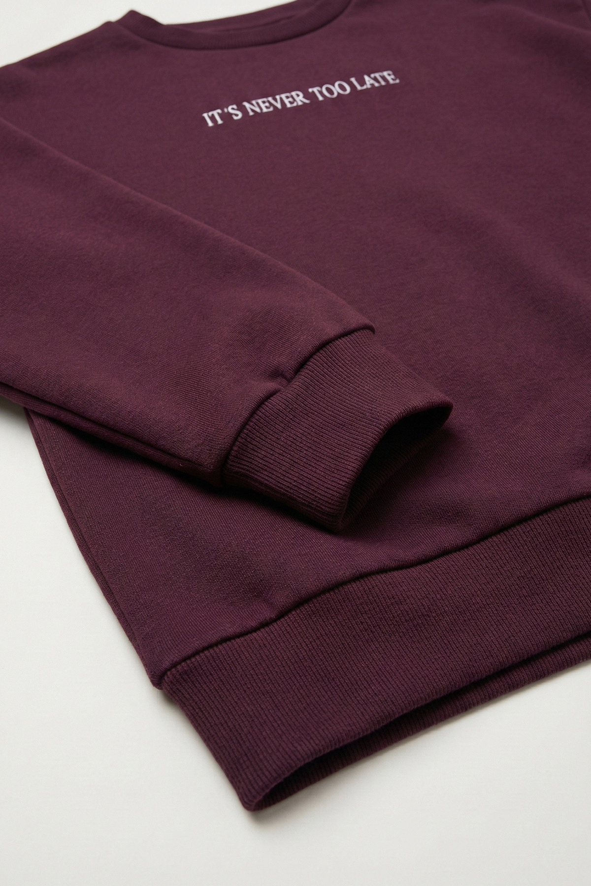 defys  Kadın Baskılı Sweat Mürdüm - Görsel 2