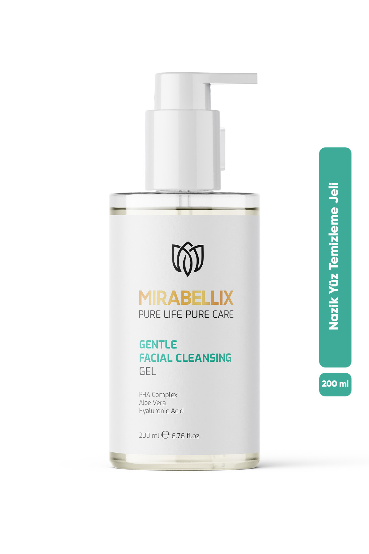Mirabellix Nazik & Nemlendirici Yüz Temizleme Jeli – Hyaluronik Asit, Aloe Vera ve PHA Kompleksi İçerikli 200 m — TYCKDQ1H7N172468447512245