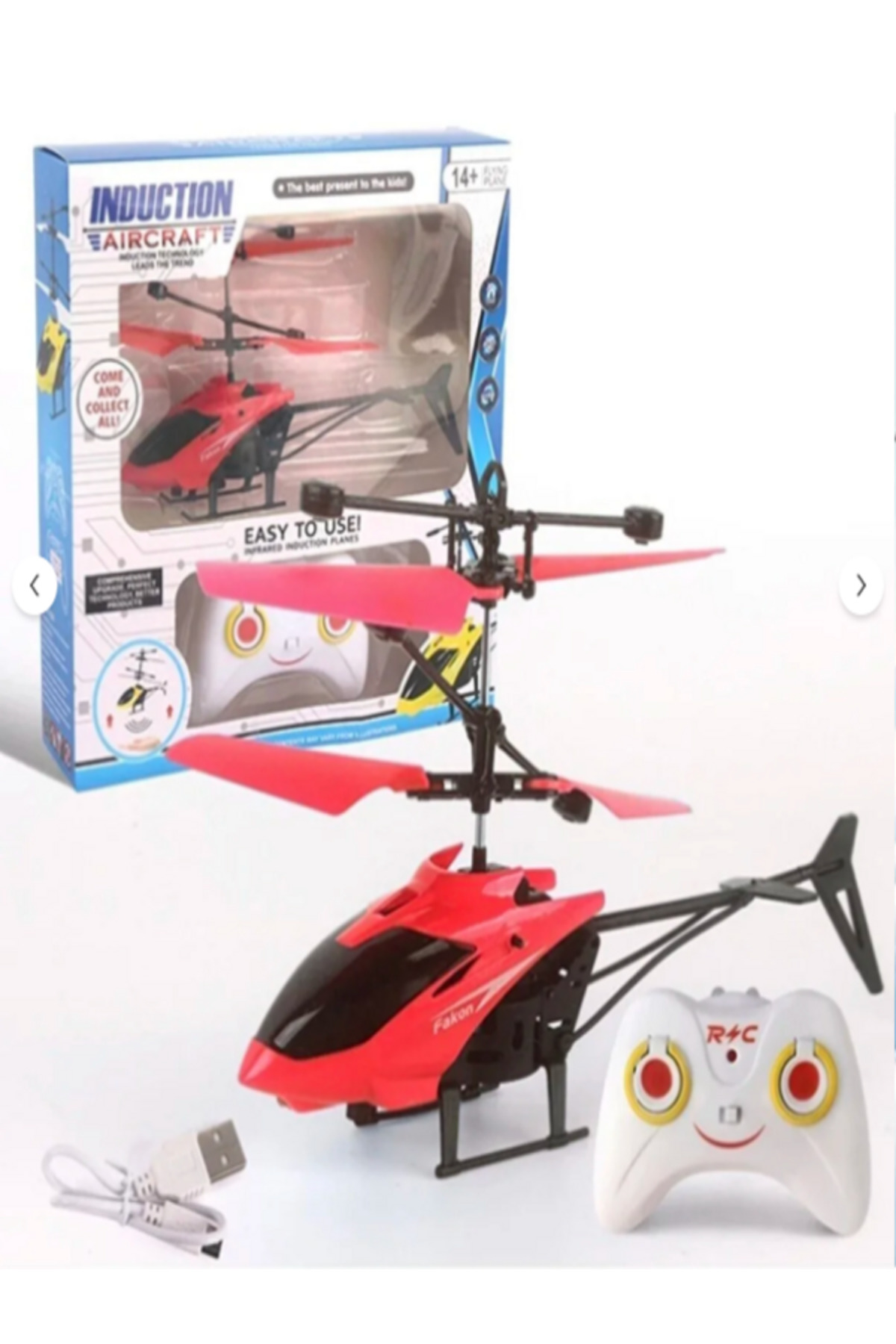 Limon Oyuncak Oyuncak El Sensörlü Uçan Helikopter Şarjlı. Hareket Sensörlü fotoğrafı 3 (önizleme)