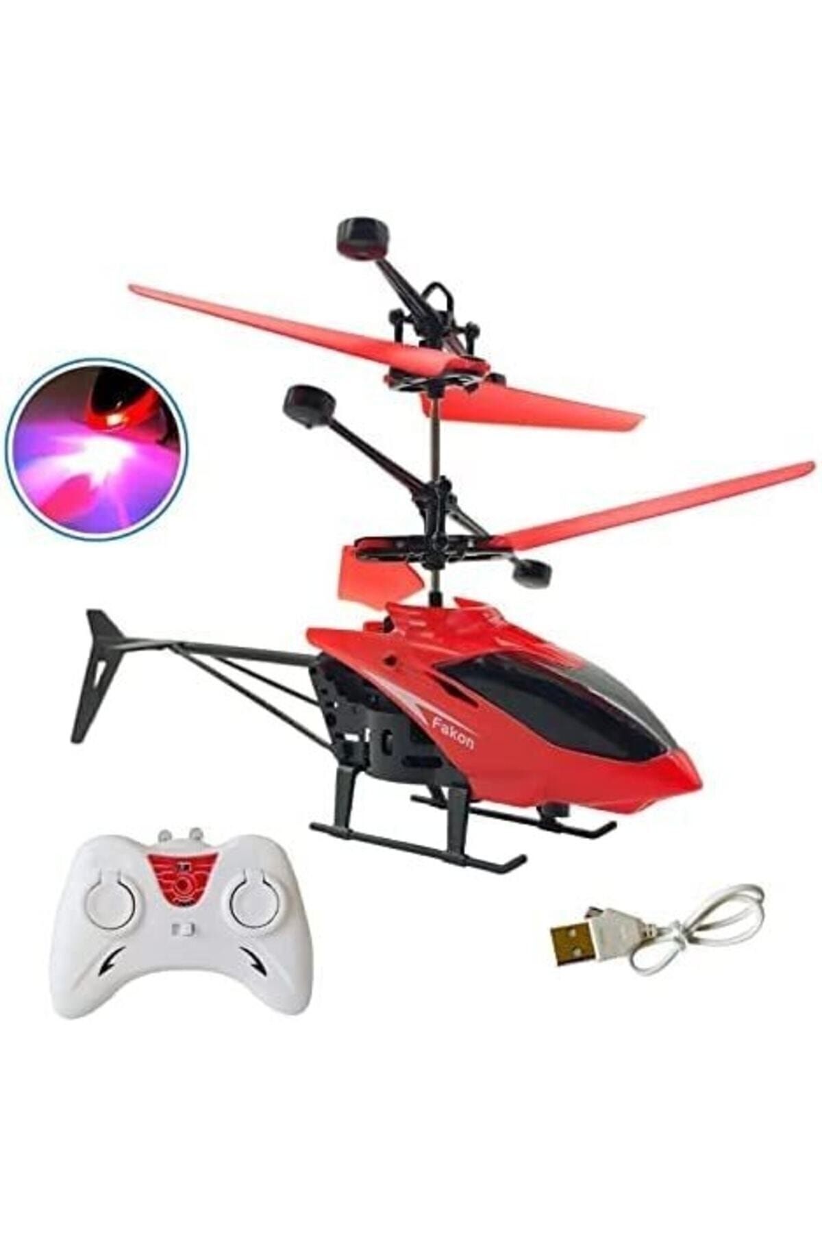 Genel Markalar El Sensörlü Helikopter Uzaktan Kumandalı Şarjlı Drone 20cm Karışık Renk( Sarı yeşil kırmızı) fotoğrafı 3 (önizleme)