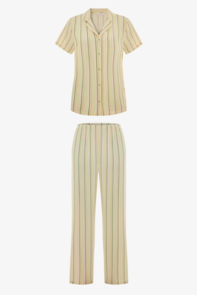 Penti Çok Renkli Calmness Gömlek Pantolon Pijama Takımı