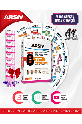 Marka Yayınları Tyt Son 8 Yıl Arşiv Serisi Tıpkı Basım Fasikül Fasikül Çıkmış...