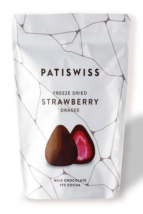 Patiswiss Sütlü Çikolatalı Çilek Draje, 80g